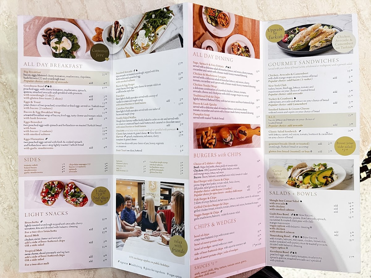 Shingle Inn Mt Gravatt Menu 2