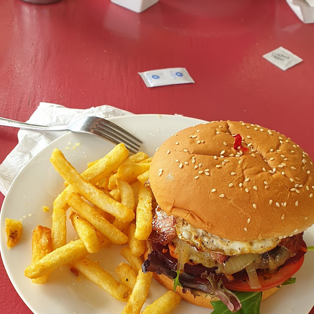Works Burger and Chips