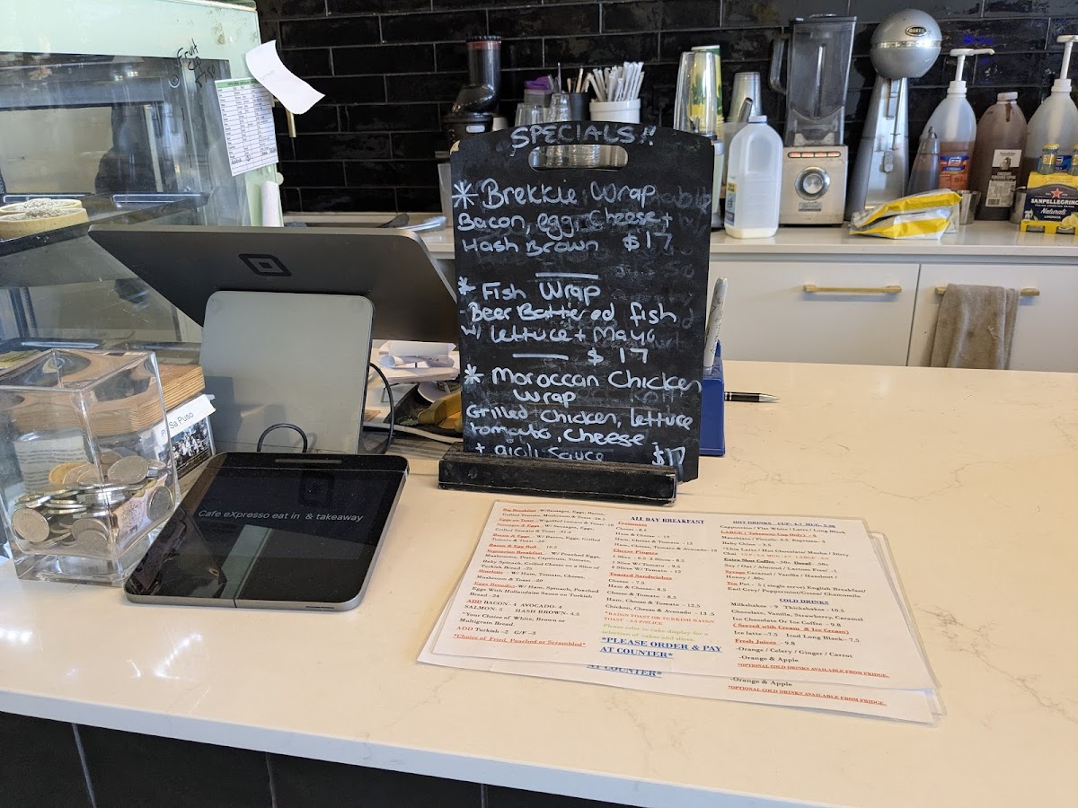 Cafe Expresso Eat in & Takeaway Menu 2