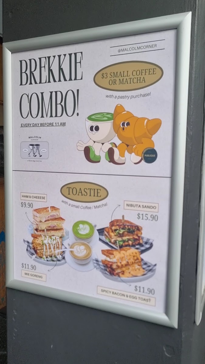 Malcolm Corner by Matcha Kona Menu 8